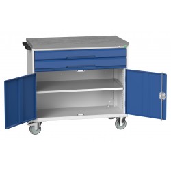 Bott Verso 1050mm Wide 2 Drawer + Cupboard Mobile Cabinets 16927061