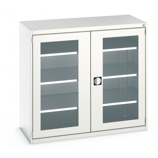 Bott Cubio Cupboard With Window Doors 1050mm Wide x 525mm Deep 40013061 Bott Cubio Cupboard With Window Doors 1050mm Wide x 525mm Deep 40013061