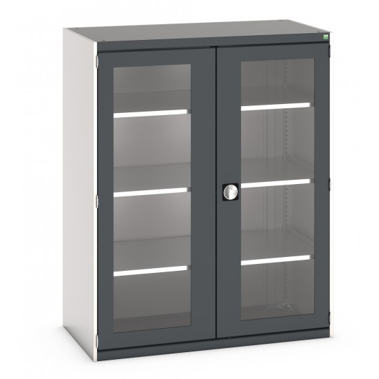 Bott Cubio Cupboard With Window Doors 1050mm Wide x 525mm Deep 40013061 Bott Cubio Cupboard With Window Doors 1050mm Wide x 525mm Deep 40013061