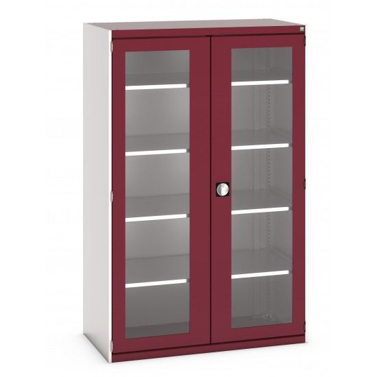 Bott Cubio Cupboard With Window Doors 1050mm Wide x 525mm Deep 40013061 Bott Cubio Cupboard With Window Doors 1050mm Wide x 525mm Deep 40013061