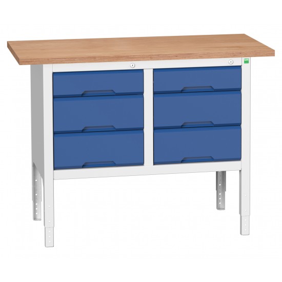 Bott Verso Height Adjustable Storage Benches 1250mm Wide 16923004