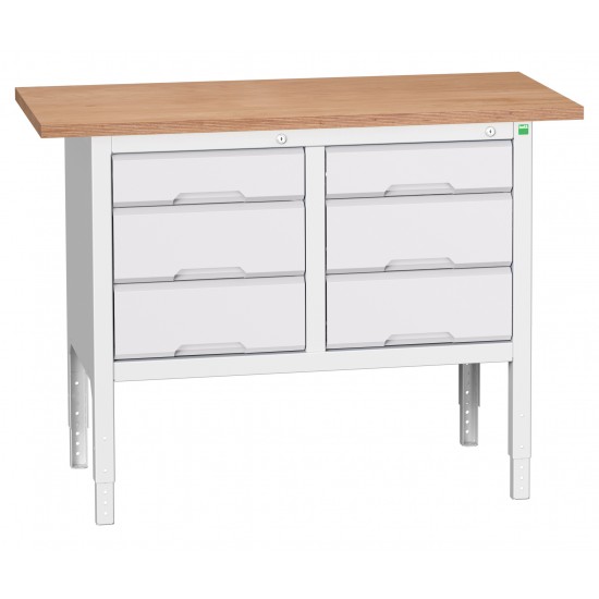 Bott Verso Height Adjustable Storage Benches 1250mm Wide 16923004