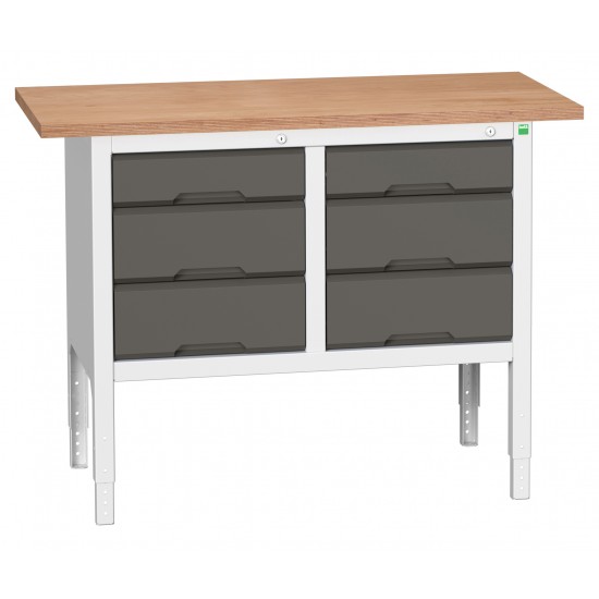 Bott Verso Height Adjustable Storage Benches 1250mm Wide 16923004