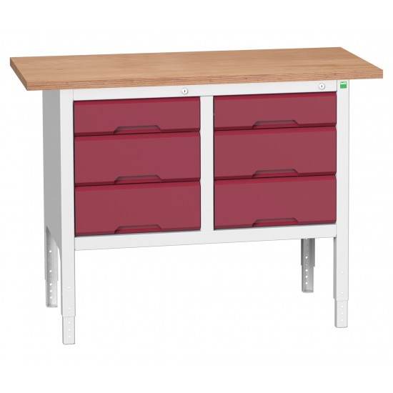 Bott Verso Height Adjustable Storage Benches 1250mm Wide 16923004