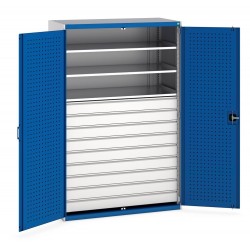 Bott Cubio Heavy Duty Workshop Cupboards 1300mm Wide (9 drawer/3 shelf) 40022089 