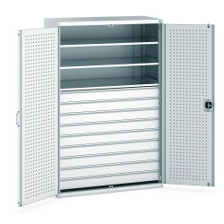 Bott Cubio Heavy Duty Workshop Cupboards 1300mm Wide (9 drawer/3 shelf) 40022089 