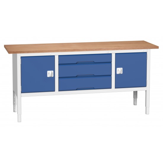 Bott Verso Height Adjustable Storage Benches 2000mm Wide 16923032