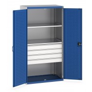 Bott Cubio Kitted Cupboard 1050mm Wide (2 x Shelves/4 x Drawers) 40021108 Bott Cubio Kitted Cupboard 1050mm Wide (2 x Shelves/4 x Drawers) 40021108