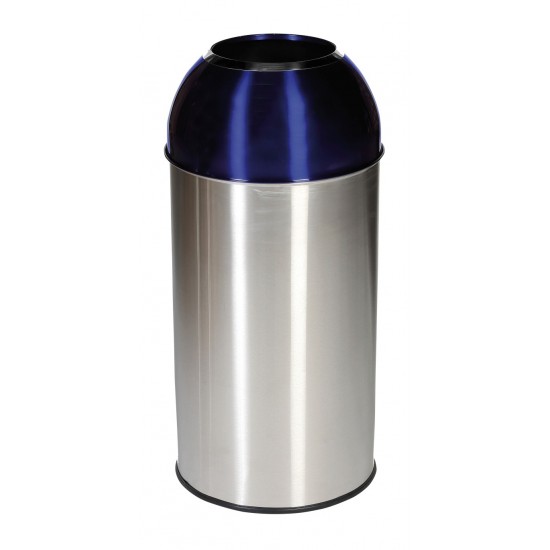 40 Litre Stainless Steel Coloured Dome Bins DOME 40