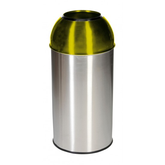 40 Litre Stainless Steel Coloured Dome Bins DOME 40