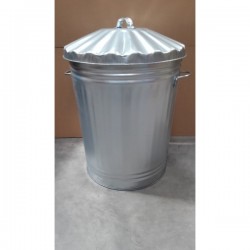 90 Litre Metal Trashcan Bin