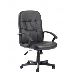 Cavalier Medium Back Leather Managers Chair