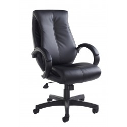 Nantes High Back Black Leather Executive Managers Chair 