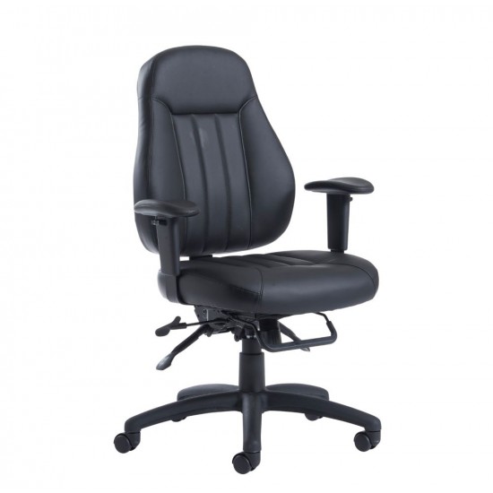 Zeus 24hr Mid Back Leather Task Chair ZEUS200K