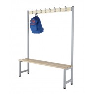Single Sided Cloakroom Hook Bench