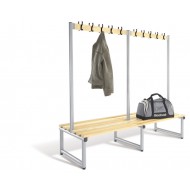 Probe Double Sided Round Tube Cloakroom Bench Probe Double Sided Round Tube Cloakroom Bench