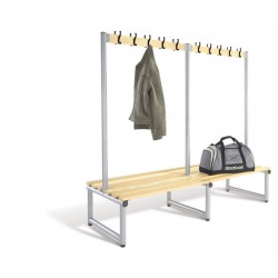 Probe Double Sided Round Tube Cloakroom Bench