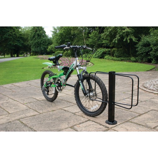 Double Sided Floor Mounted Cycle Rack