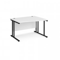 Maestro 25 800mm Deep Cantilever Frame Right Hand Wave Desk  Maestro 25 800mm Deep Cantilever Frame Right Hand Wave Desk