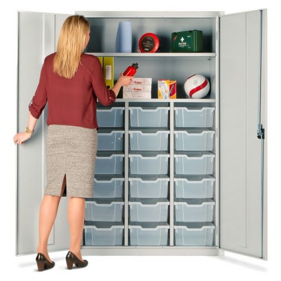 18 Tray Storage Education Teachers Cupboards 
