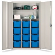 12 Tray Storage Education Teachers Cupboards 