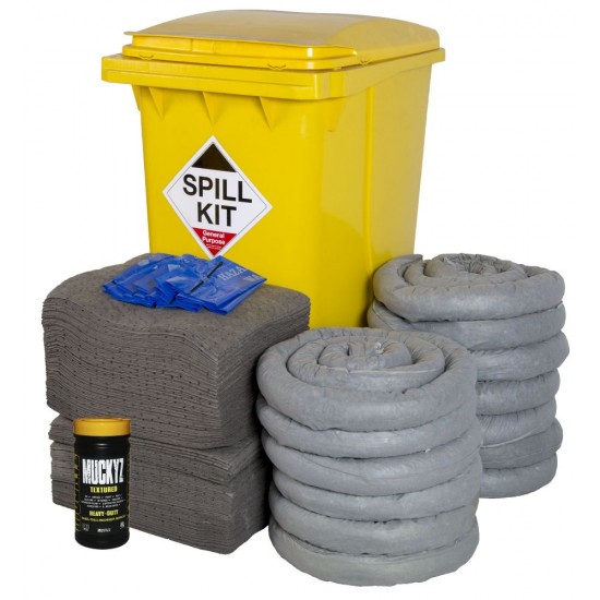 360 Litre General Purpose Spill Kit Wheelie Bin GSK360