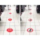 Social Distance Self-Adhesive Floor Markes Social Distance Self-Adhesive Floor Markes