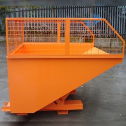 Fork Mounted Combi Mesh Sided Tipping Skip