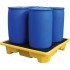 Polyethylene 4 Drum 4 Way Spill Pallet FL-205-112