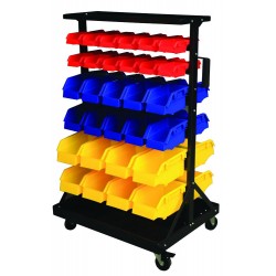 Double Sided mobile bin storage trolley GIL60Y