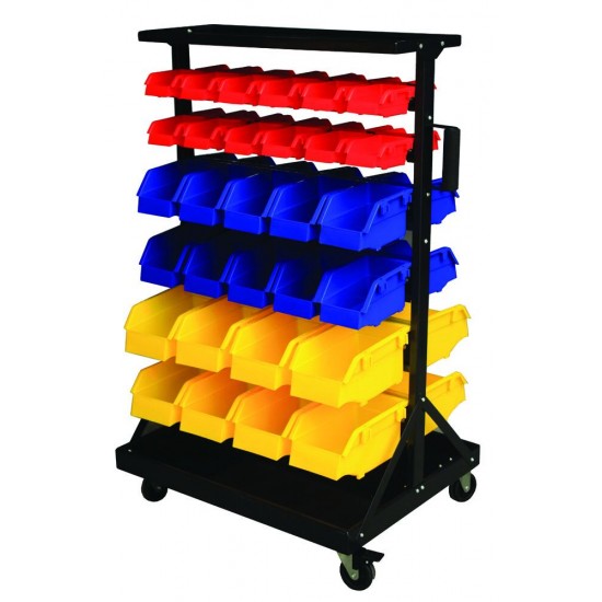 Double Sided mobile bin storage trolley GIL60Y