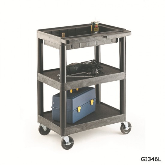 Plastic Multi Purpose Deep Tray Trolleys GI237L Plastic Multi Purpose Deep Tray Trolleys GI237L