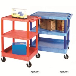 Plastic Coloured Service Trolleys GI851L Plastic Coloured Service Trolleys GI851L