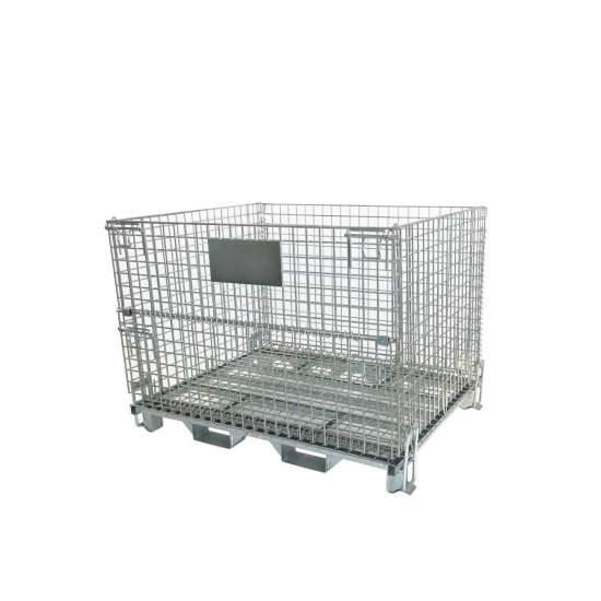 Heavy Duty Wire Mesh Collapsible Hypacages With Forklift Pockets 15.SJA7FG