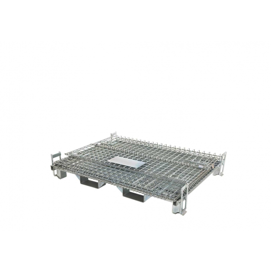 Heavy Duty Wire Mesh Collapsible Hypacages With Forklift Pockets 15.SJA7FG