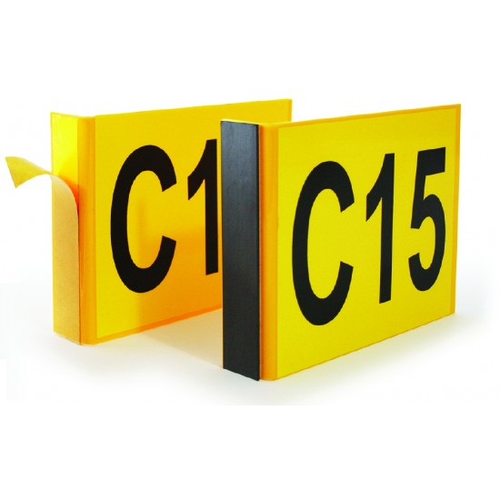 Flag Type Angled Aisle Markers AM1F  Flag Type Angled Aisle Markers AM1F