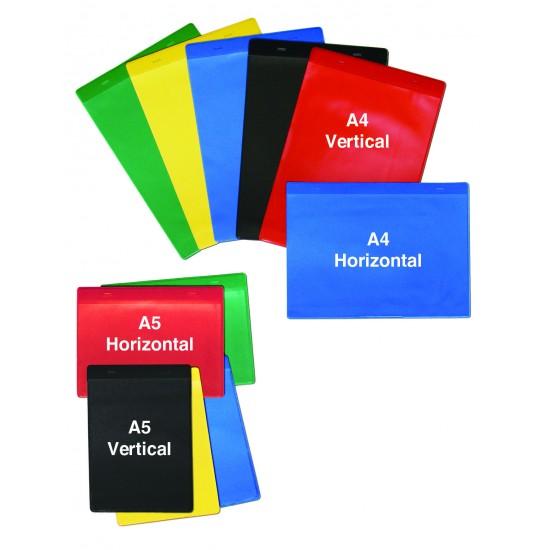 Coloured Document Pockets 