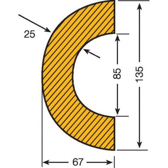 Traffic-Line Foam Impact Protection (Curvature 85) 422.17.488