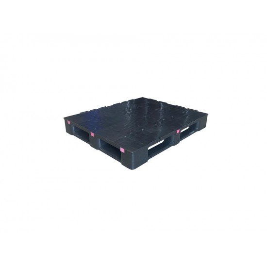 Recycled Black Plastic Solid Deck Plastic Pallet PDP1210HC Recycled Black Plastic Solid Deck Plastic Pallet PDP1210HC