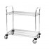 Metro Super Erecta 2 Tier Wire Chrome Trolleys
