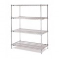 Metro Super Erecta Wire Stainless Steel 4 Tier Starter Units