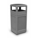 Outdoor Square 140 Litre Litter Bin With Dome Lid