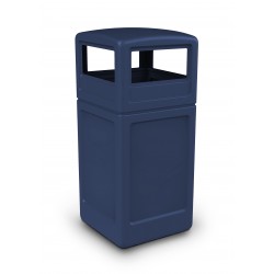 Outdoor Square 140 Litre Litter Bin With Dome Lid Outdoor Square 140 Litre Litter Bin With Dome Lid