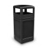 Outdoor Square 140 Litre Litter Bin With Dome Lid