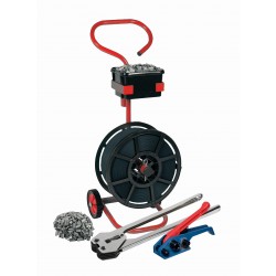 Starter Kit (Polypropylene Strapping, Tension & Sealer + Seals) With Mobile Dispenser PPSK10 Starter Kit (Polypropylene Strapping, Tension & Sealer + Seals) With Mobile Dispenser PPSK10