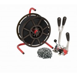 Starter Kit (Polypropylene Strapping, Combi Tool & Seals) With Static Dispenser PPSK44 Starter Kit (Polypropylene Strapping, Combi Tool & Seals) With Static Dispenser PPSK44