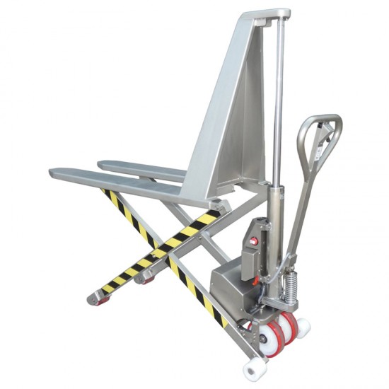 Stainless Steel Electric High Lift 1000kg Capacity Hand Pallet Truck LISHE