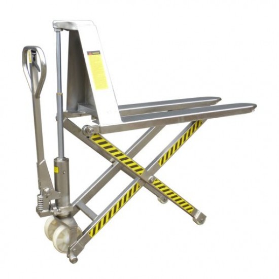 Manual High Lift 1000kg Capacity Stainless Steel Pallet Truck MHLS540M