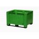 660 Litre Vented Plastic Box Pallets Green