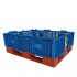 Folding Plastic Pallet Collars (Blue) 1200 x 1000mm